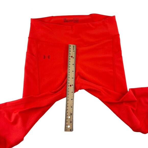 Under Armour Women's HeatGear Compression Leggings Orange Size M - Picture 4 of 6